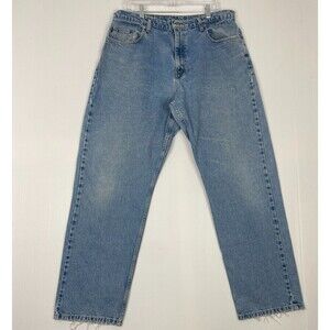 Vintage 90s Ralph Lauren Polo Jeans Co Denim RL Relaxed Baggy Flag Logo 38X32